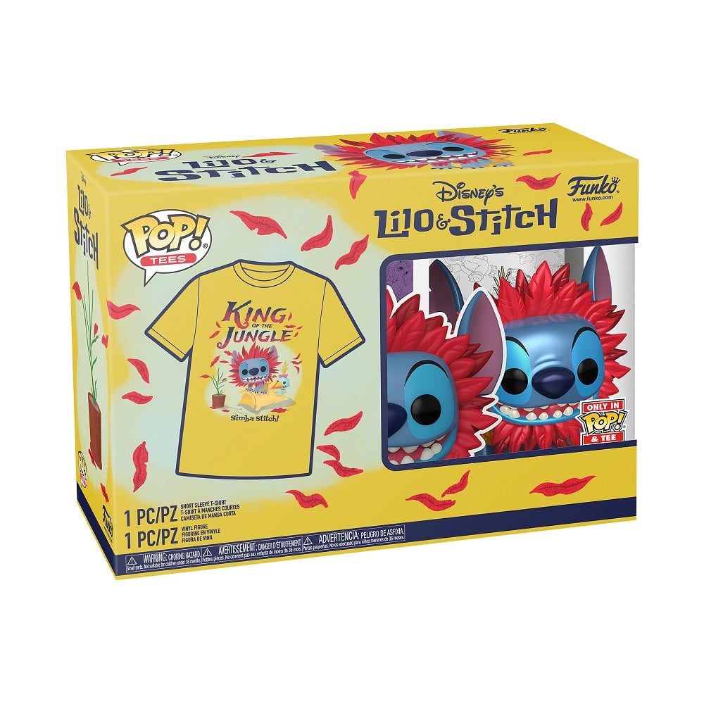Funko Pop! & Tee: Stitch Costume - Simba - XL - flash vidéo
