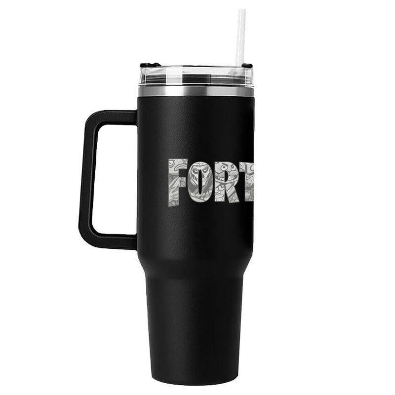 Fortnite - Mug Isotherme avec paille à double paroi "Where We Droppin?" 880ml