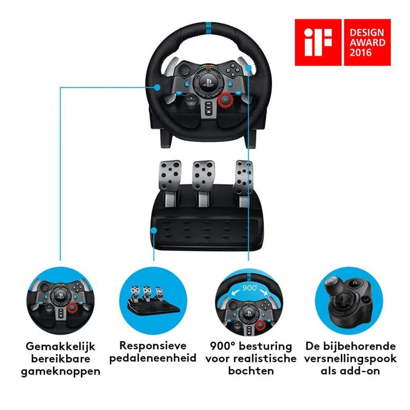 Logitech Volant de course G29 Driving Force pour PlayStation 5, PlayStation 4 et PC