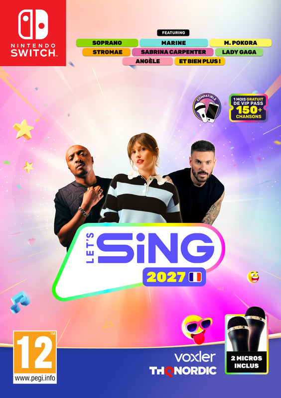 Let's Sing 2027 - Hits français et internationaux + 2 Microphones