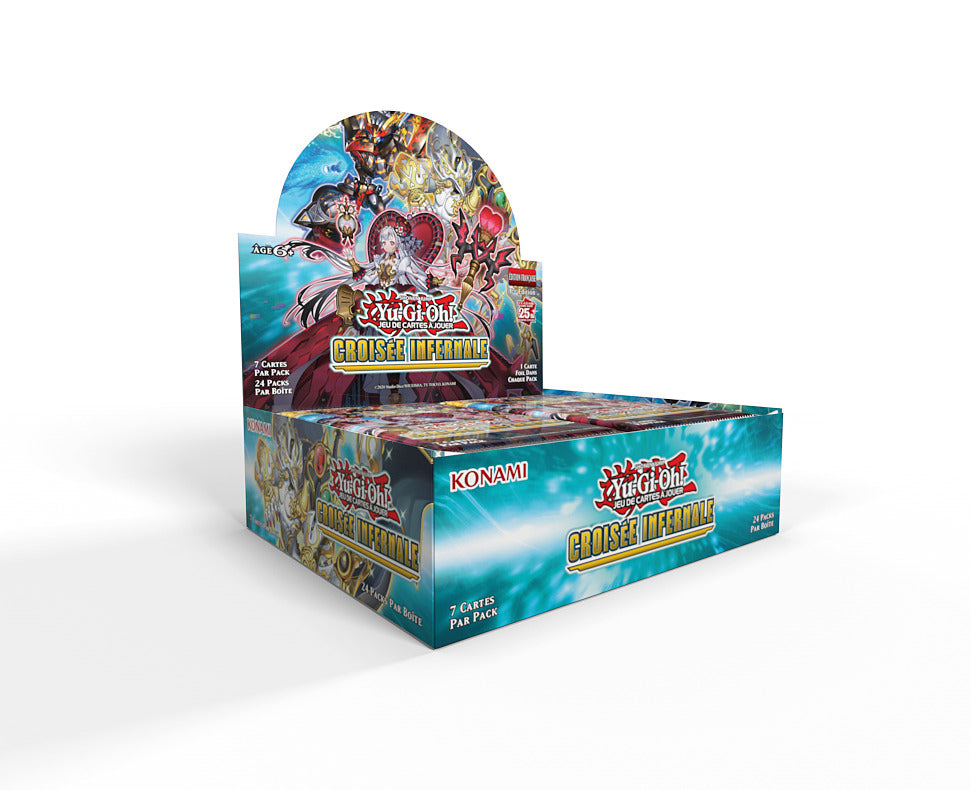 Yu-Gi-Oh! JCC - Display de Pack de Booster Croisée Infernale (24 Boosters) - flash vidéo
