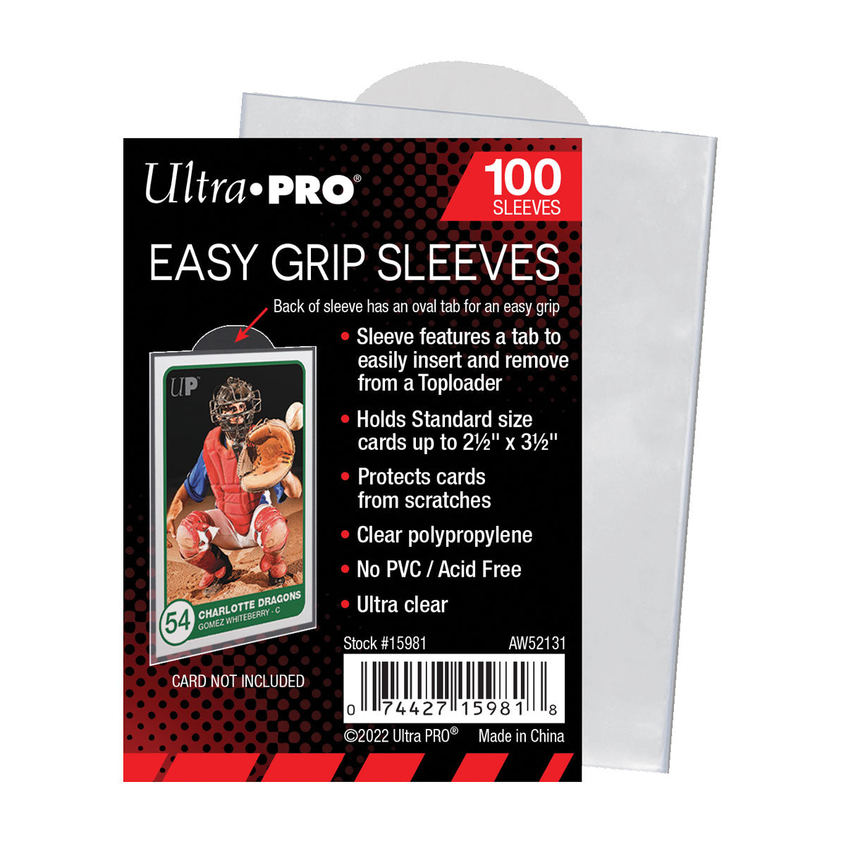 Ultra Pro - Sachet de 100 Easy Grip format standard (100 x 152 mm) - flash vidéo