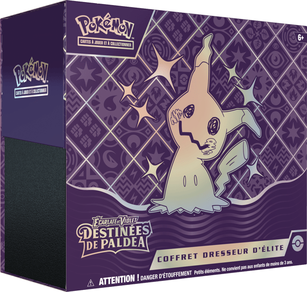 Pokémon JCC - Écarlate et Violet - Coffret Dresseur d’élite Destinées de Paldea - flash vidéo