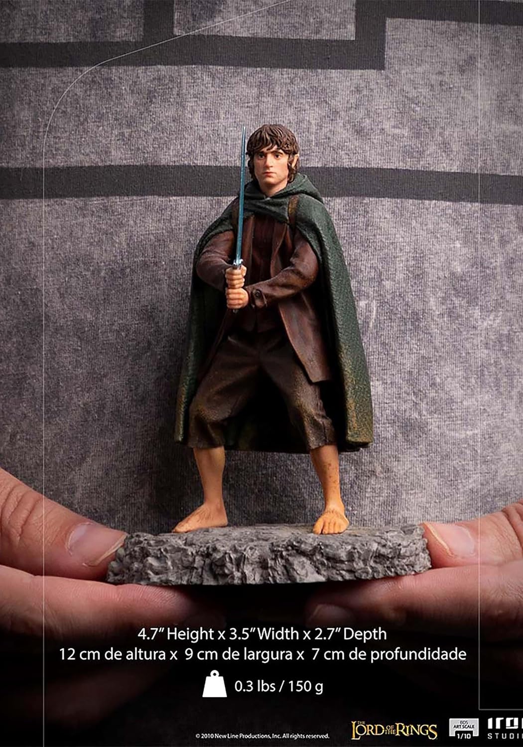 Iron Studios - BDS Arts Scale 1/10 - The Lord of the Rings - Frodo Baggins Statue 12cm - flash vidéo