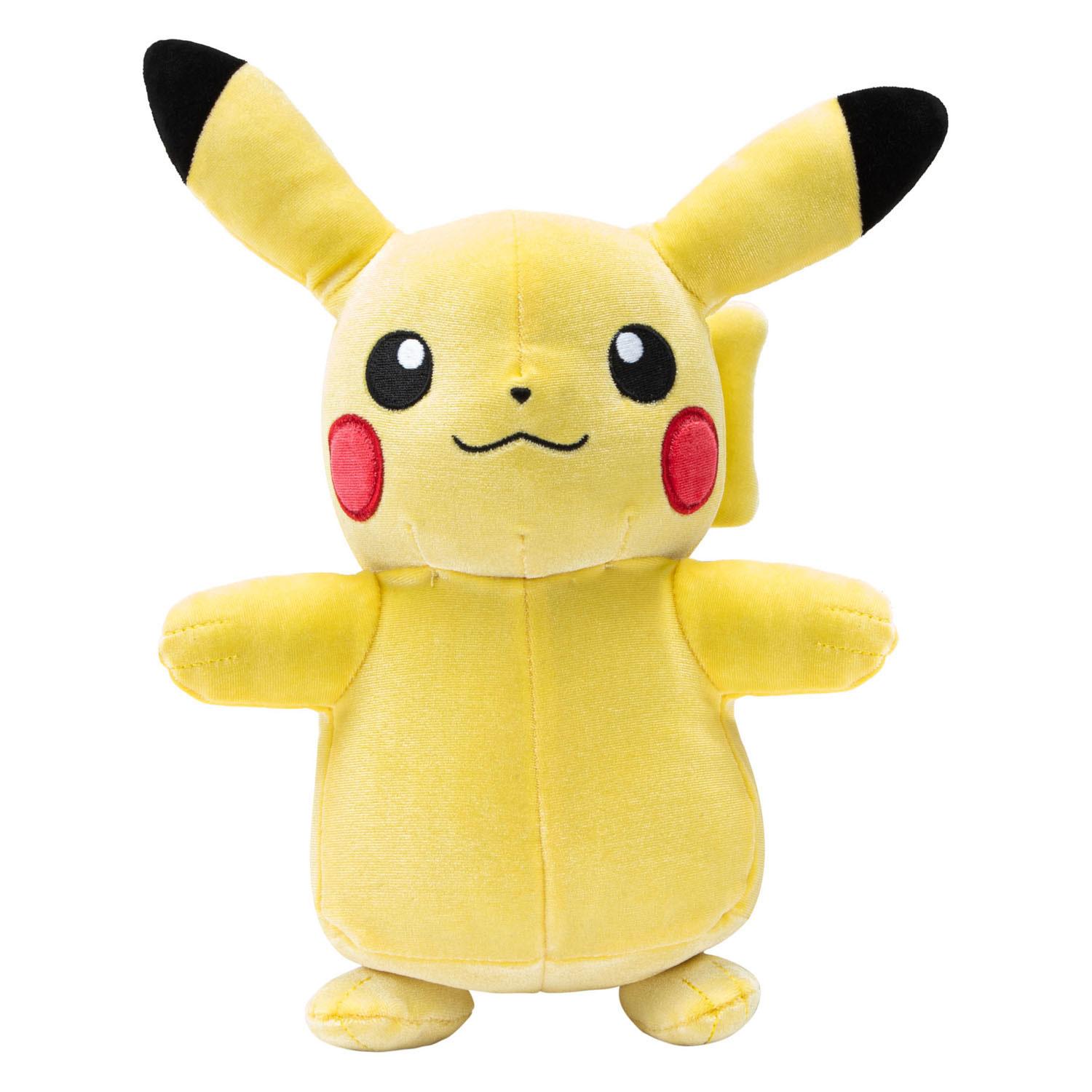 Pokémon - Peluche Pikachu en Velours 20cm - flash vidéo