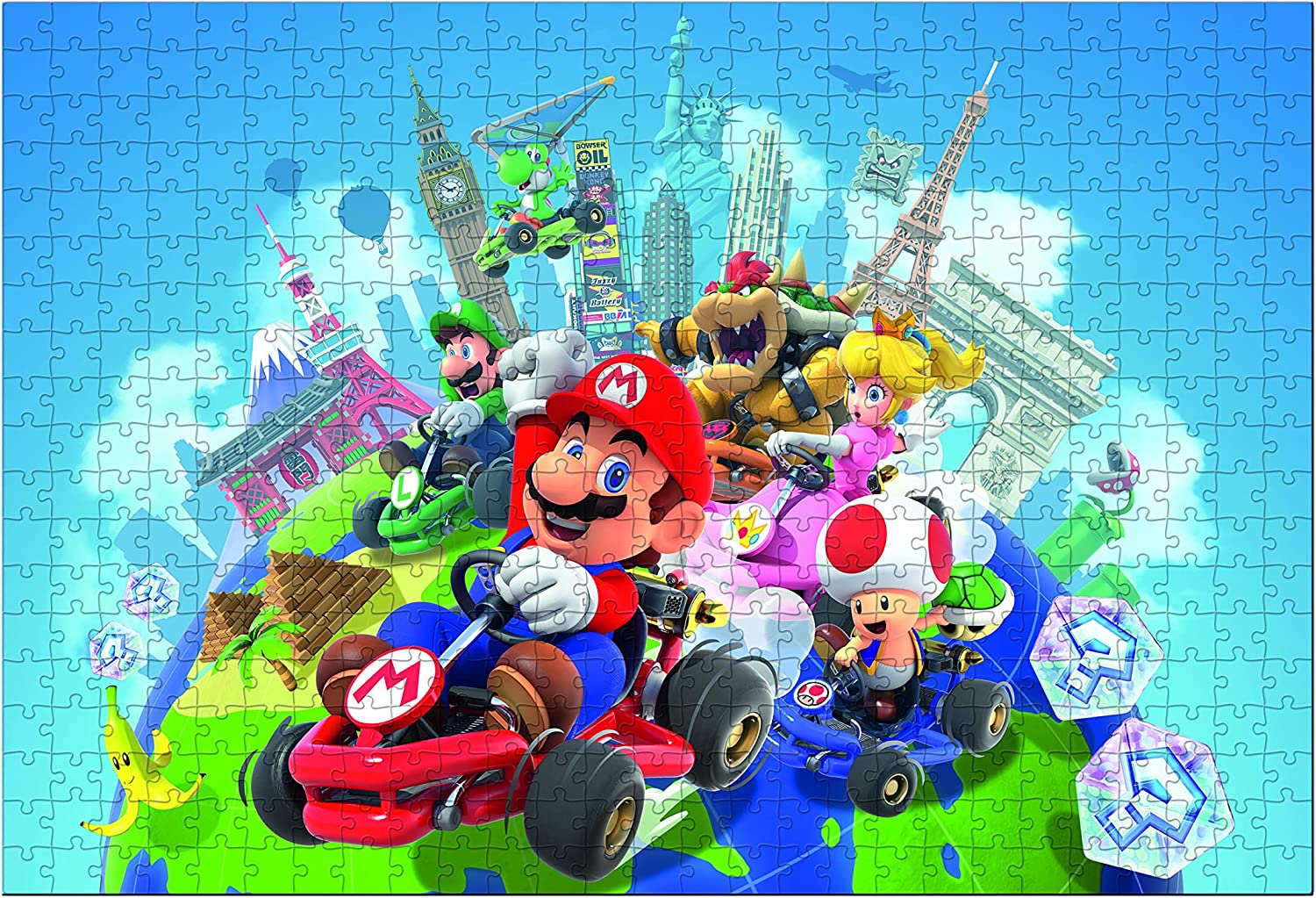 Nintendo - Puzzle Mario Kart - Autour du Monde - 500 pcs