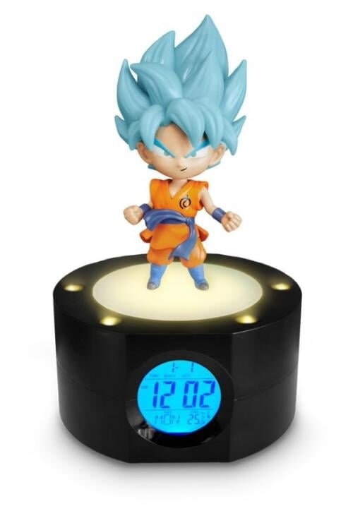 Dragon Ball Super - Réveil et Lampe Son Goku Super Saiyan Blue - flash vidéo