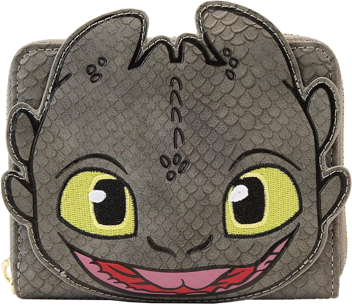 Loungefly: Dreamworks - How to Train Your Dragon - Light & Night Fury Zip Around Wallet - flash vidéo