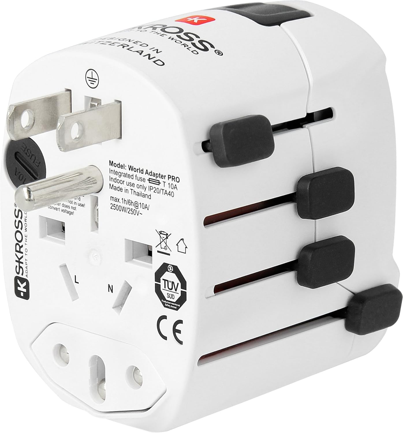 Skross World Travel Adapter Pro World - flash vidéo