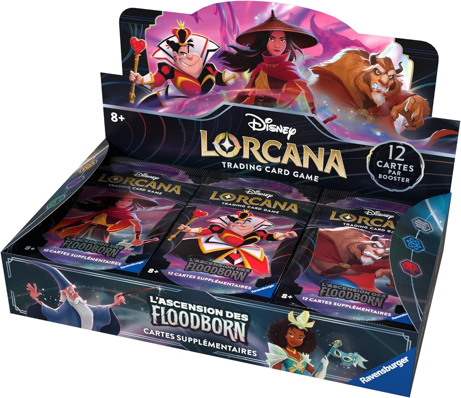 Disney Lorcana JCC : L’Ascension des Floodborn - Display de Boosters (24 Boosters) - flash vidéo