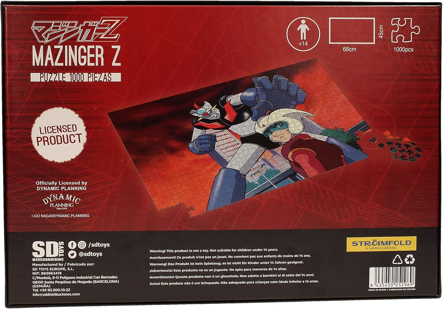Mazinger Z - Puzzle Koji Kabuto et Mazinger 1000 pcs - flash vidéo