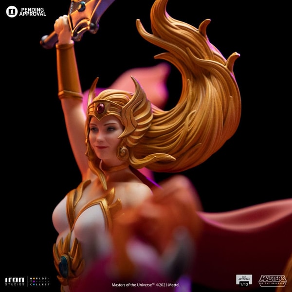 Iron Studios - BDS Art Scale 1/10 - Les Maîtres de l'Univers - She-Ra et Fougor Statue 42cm - flash vidéo