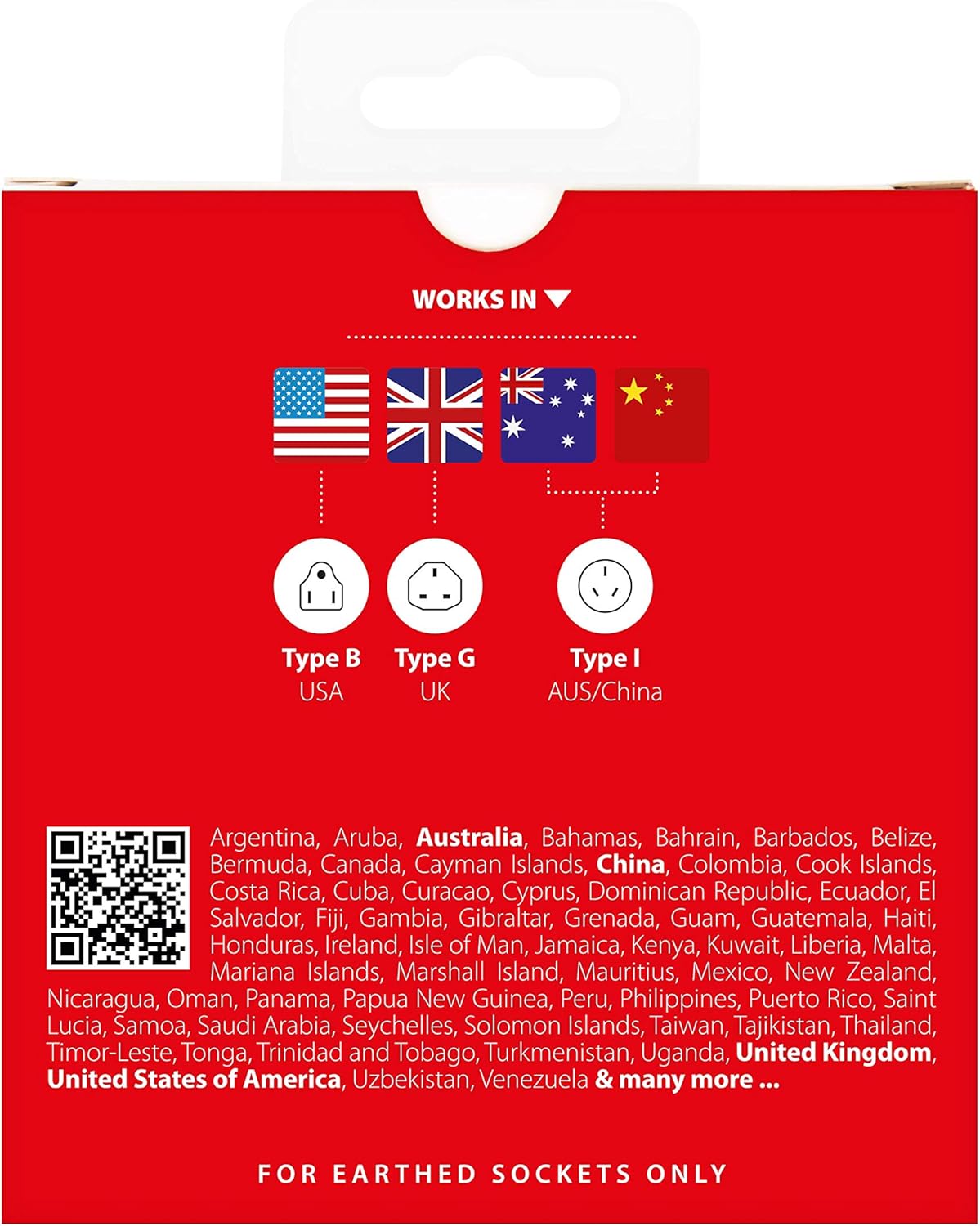 Skross - World Travel Adapter with Ground Plugs (no Swiss & Italy) + 4 USB SLOT 2400 mA White