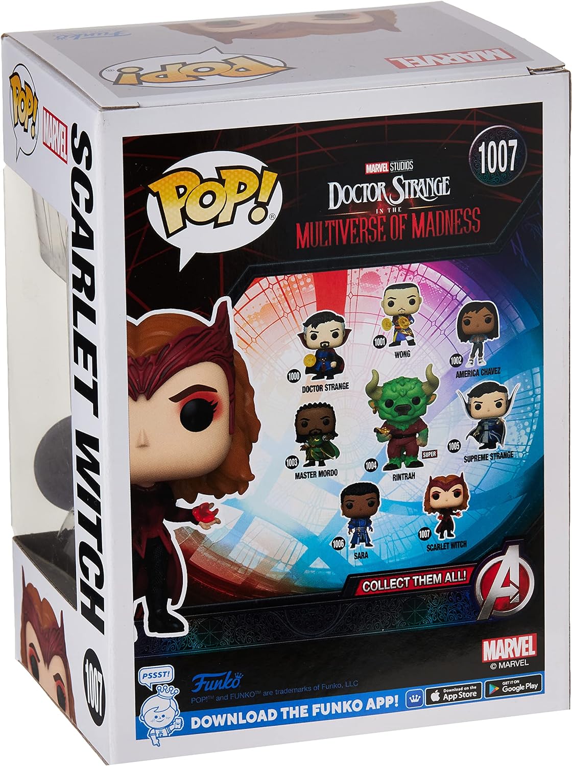 Funko Pop! Marvel: Doctor Strange in the Multiverse of Madness - Scarlet Witch (Glow in the dark) - Special Edition - flash vidéo