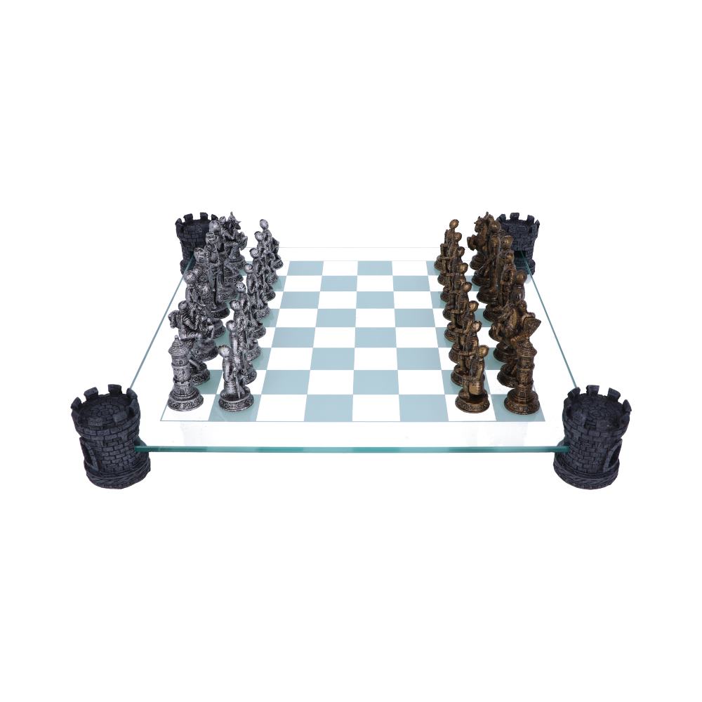 Medieval Knight Chess Set 43cm - flash vidéo