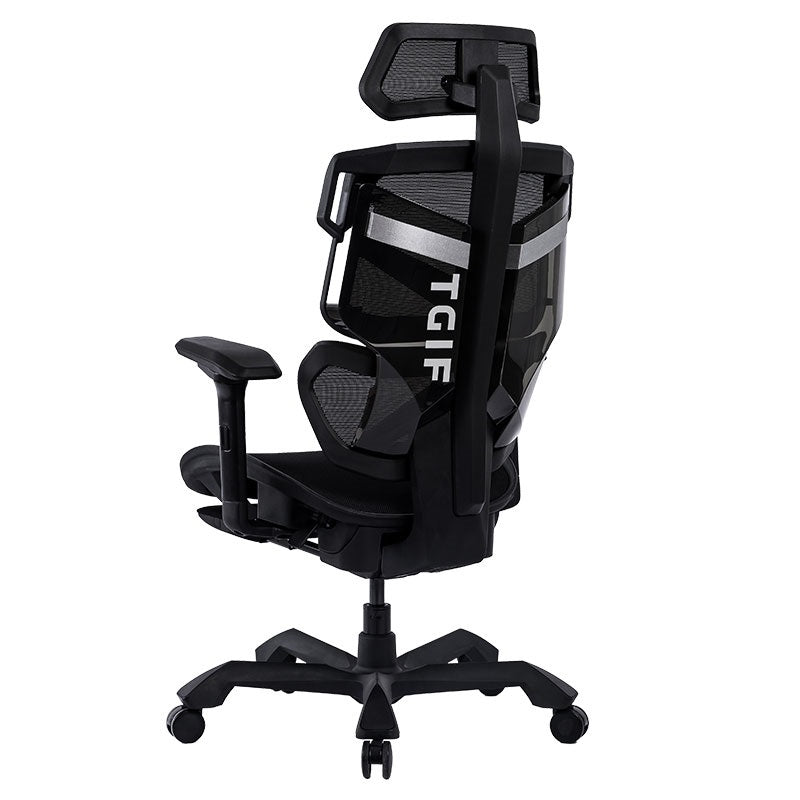 TGIF Gaming - Chaise de bureau ergonomique avec accoudoir 6D ACE Home Noire