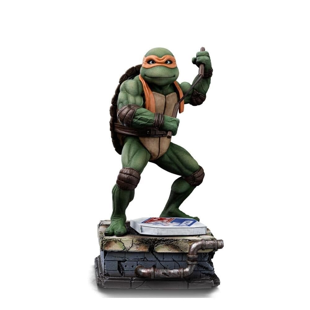 Iron Studios - Art Scale 1/10 - Teenage Mutant Ninja Turtles - Michelangelo Statue 21cm - flash vidéo