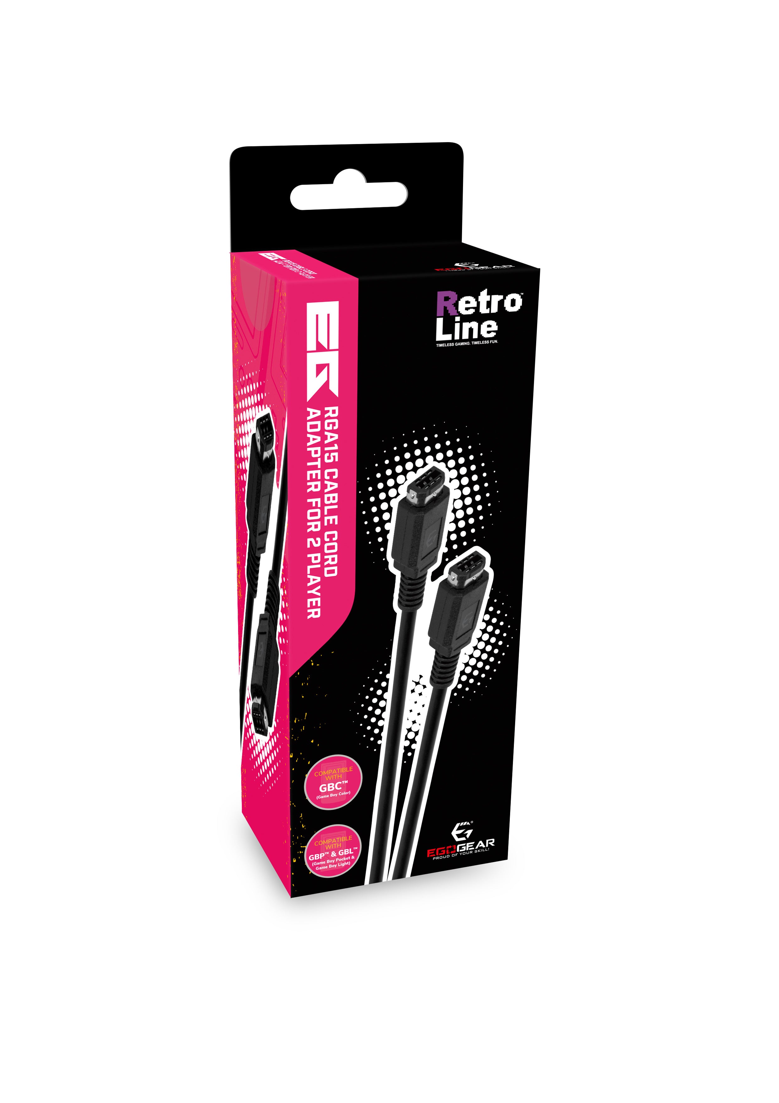 EgoGear - Câble Link RGA15 Noir pour Game Boy Color, Game Boy Pocket et Game Boy Light