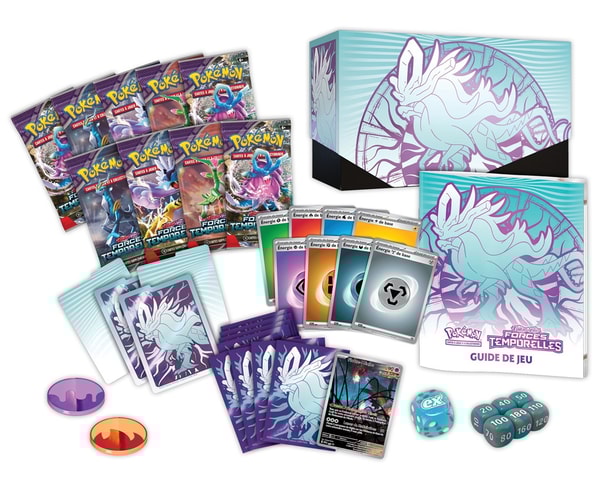 Pokémon JCC - Écarlate et Violet - Coffret Dresseur d'Élite Forces Temporelles Vert-de-Fer ou Serpente-Eau (1x coffret aléatoire) - flash vidéo