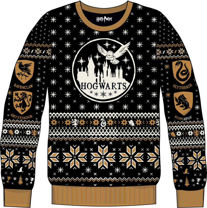 Harry Potter - Pull Noir Poudlard XS