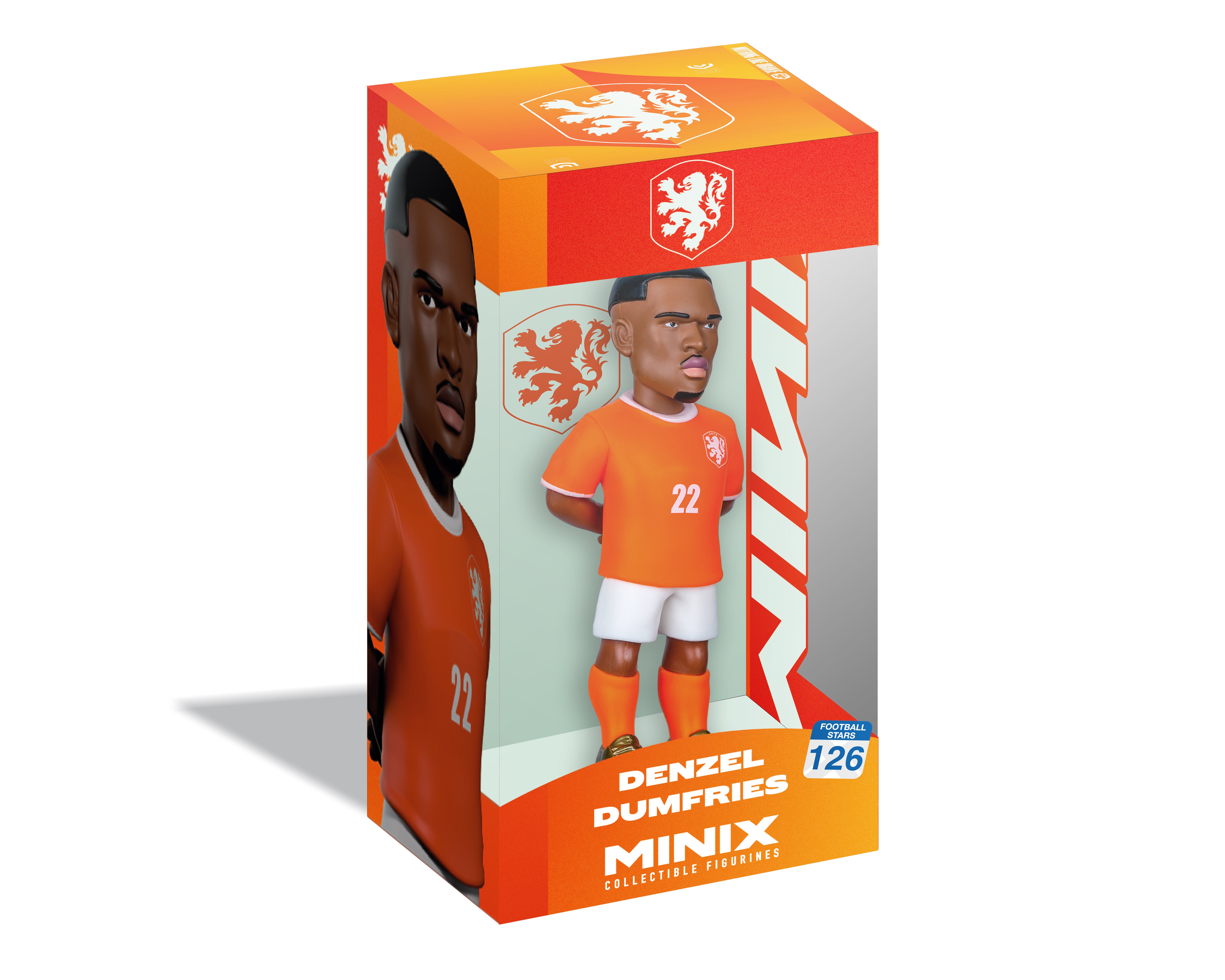 Minix - Football Stars - Coupe du Monde #126 - Pays-Bas - Dumfries - Figurine PVC 12 cm