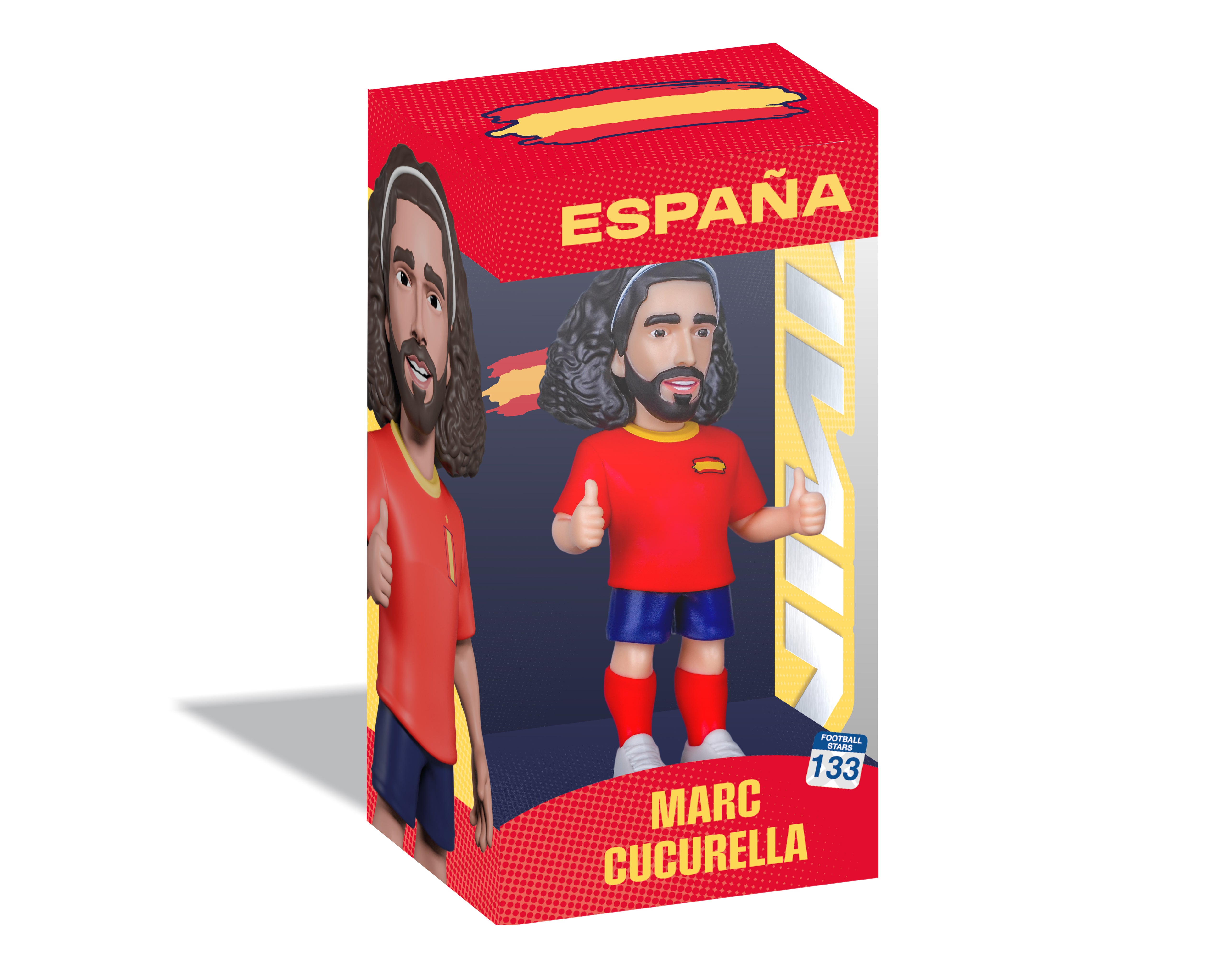 Minix - Football Stars - Coupe du Monde - Espagne - Cucurella - Figurine PVC 7 cm