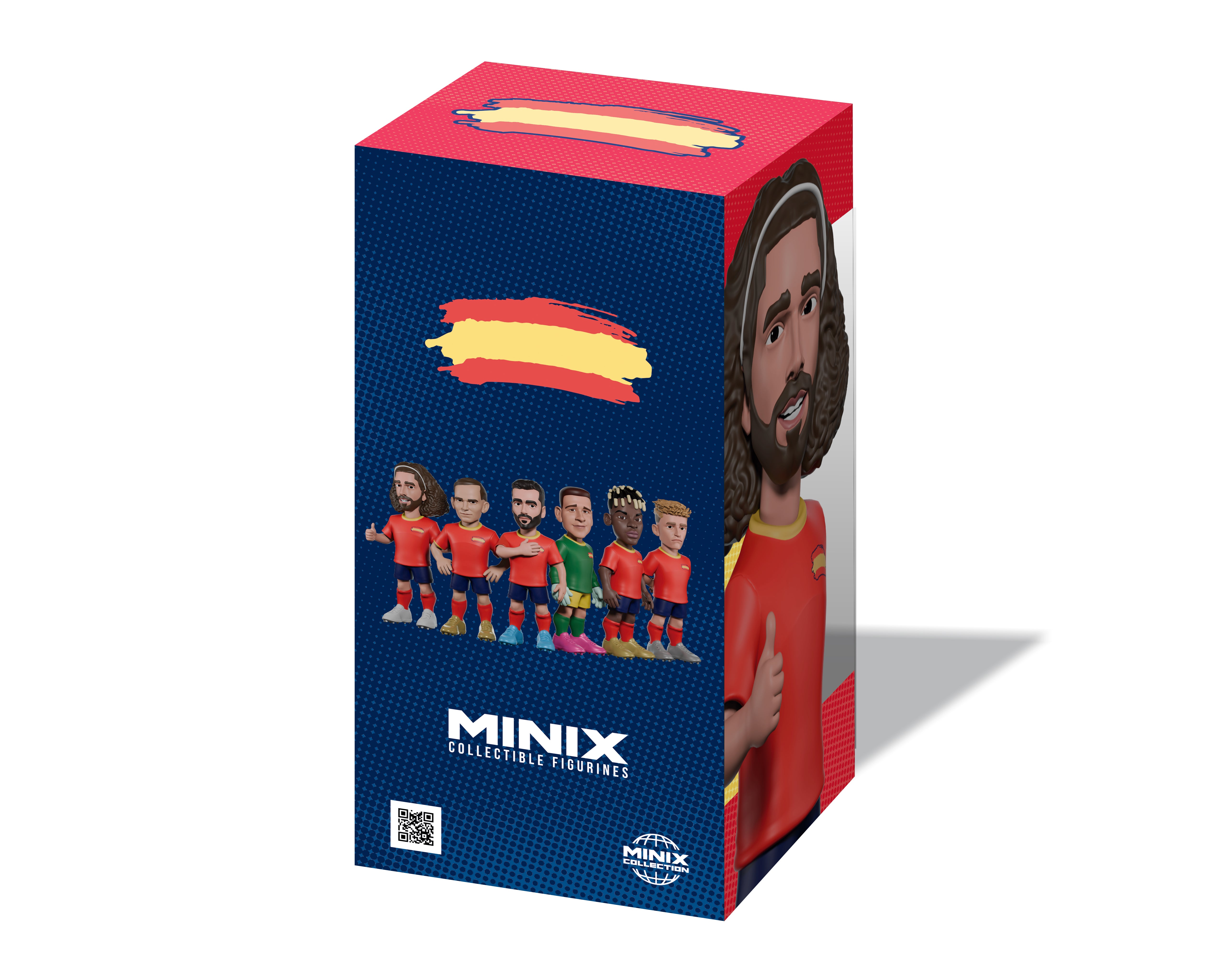 Minix - Football Stars - Coupe du Monde - Espagne - Cucurella - Figurine PVC 7 cm