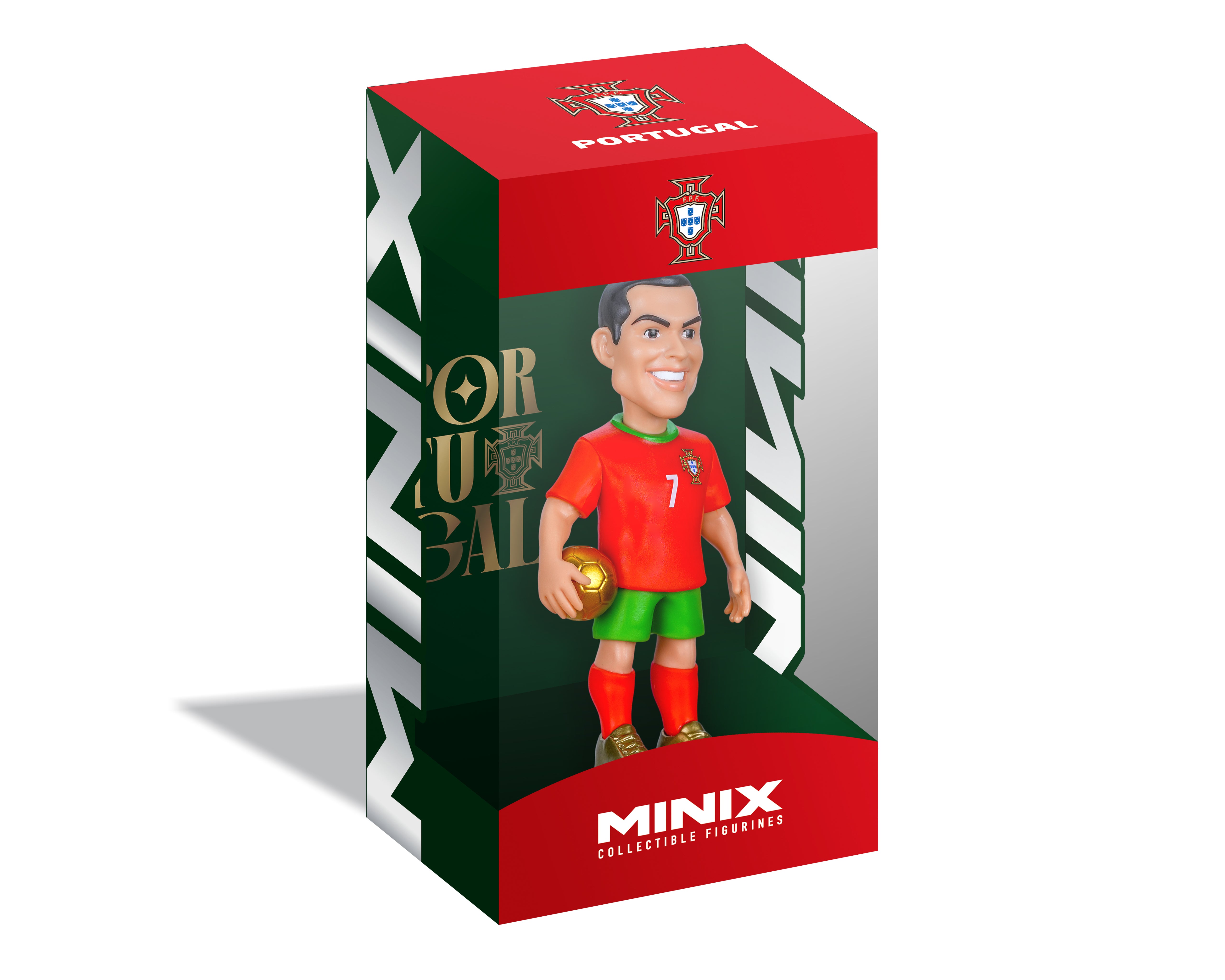 Minix - Football Stars - Coupe du Monde #7 - Portugal - Ronaldo - Figurine PVC 12 cm