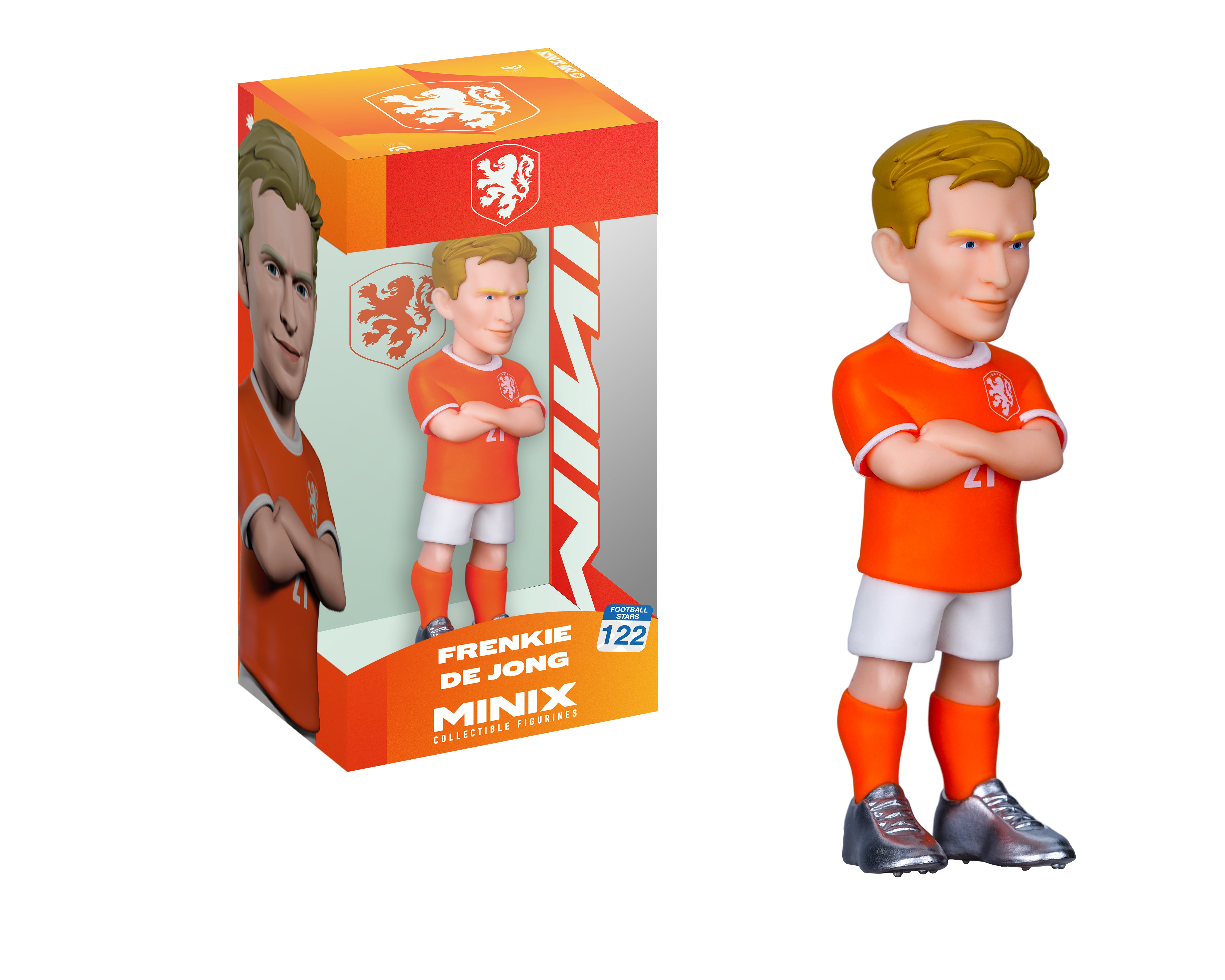 Minix - Football Stars - Coupe du Monde - Pays-Bas - De Jong - Figurine PVC 7 cm