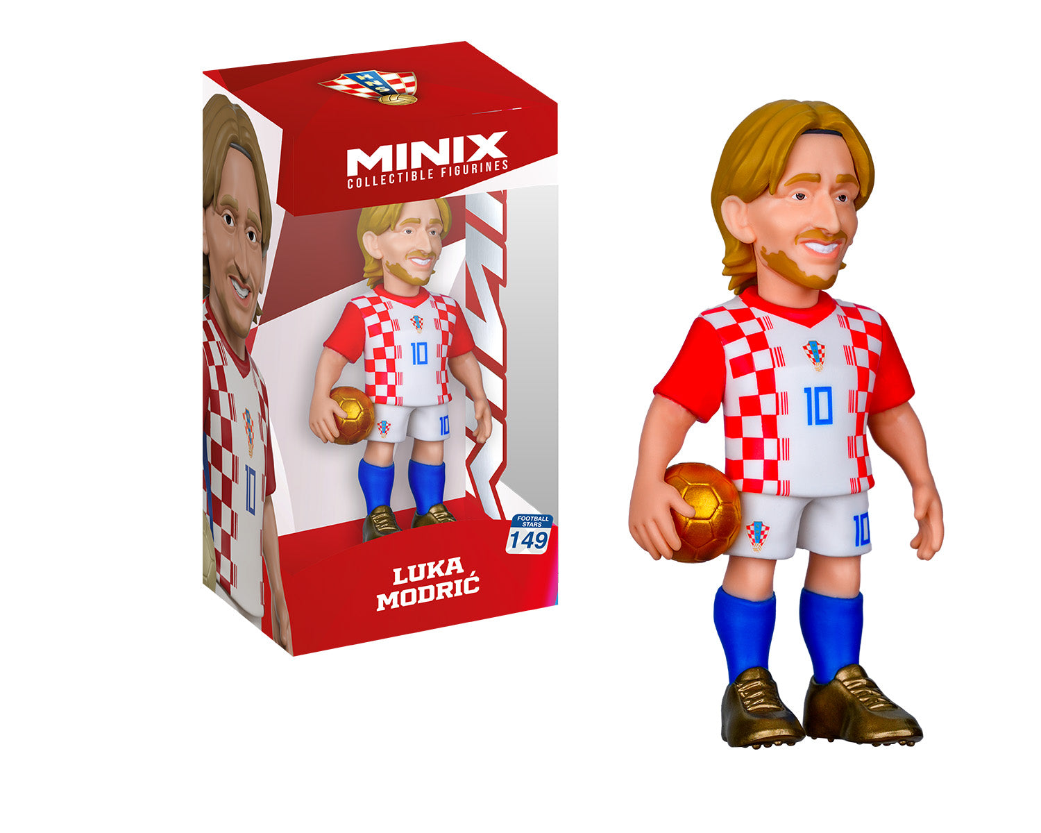 Minix - Football Stars - Coupe du Monde #149 - Croatie - Modrić - Figurine PVC 12 cm