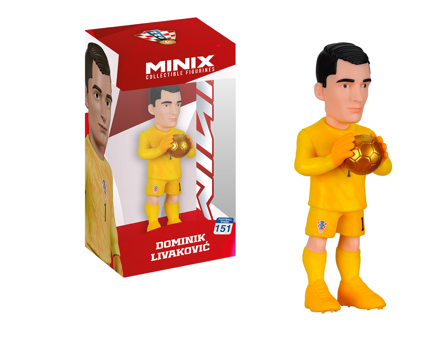 Minix - Football Stars - Coupe du Monde #151 - Croatie - Livaković - Figurine PVC 12 cm