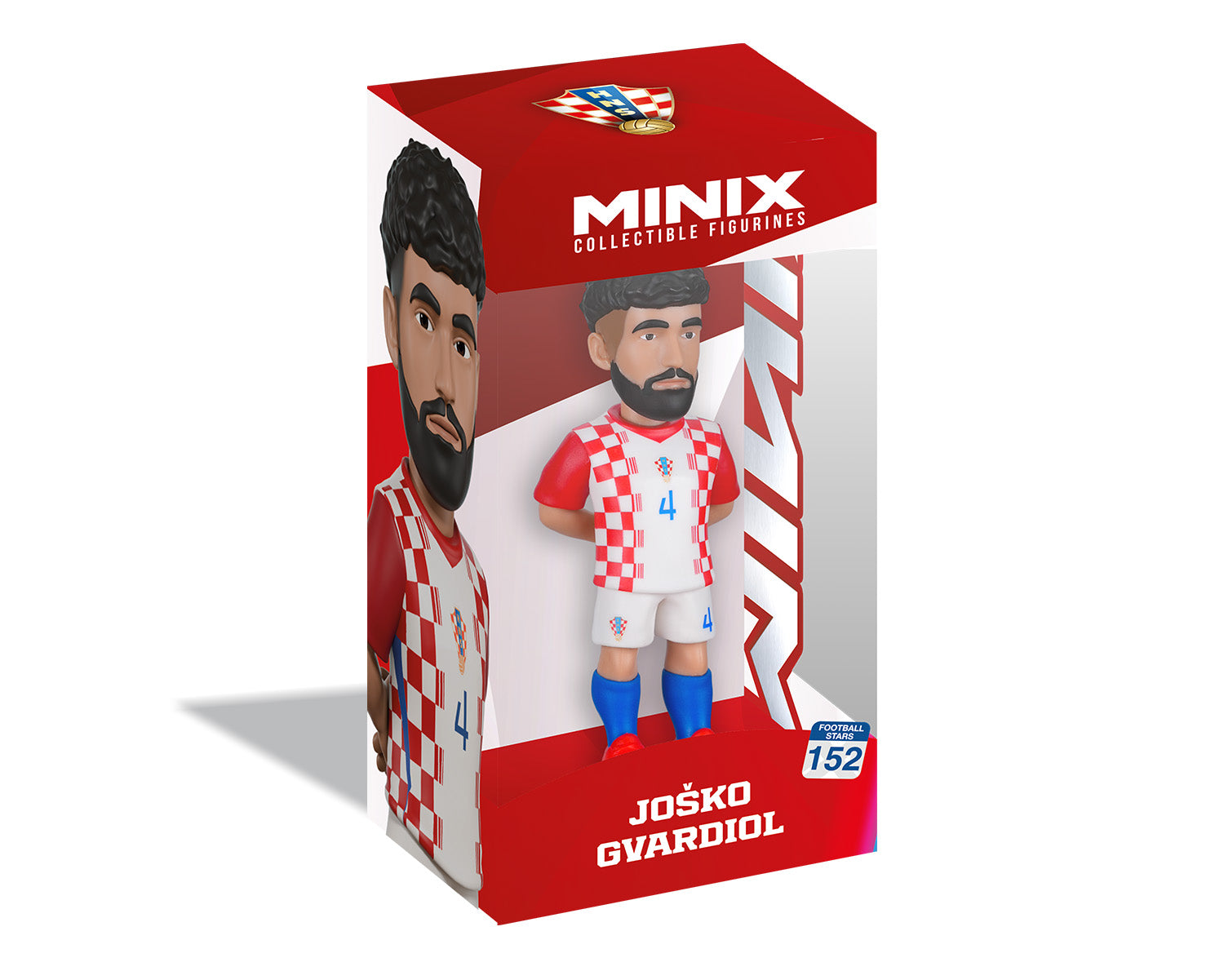 Minix - Football Stars - Coupe du Monde #152 - Croatie - Gvardiol - Figurine PVC 12 cm