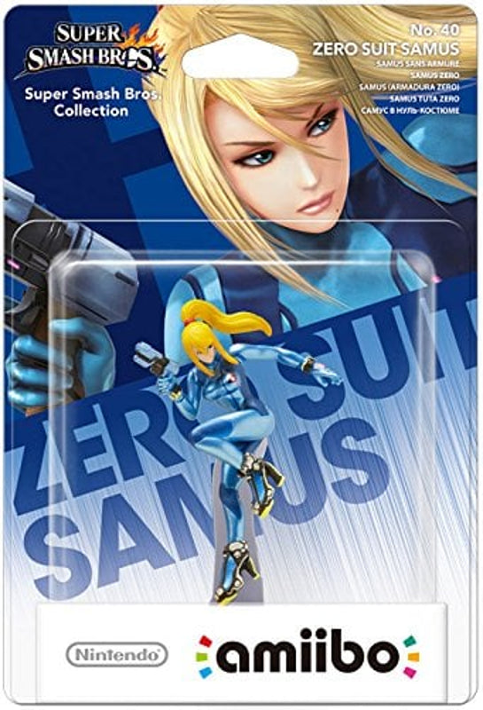 Amiibo n°40 Zero Suit Samus - Super Smash Bros. Collection