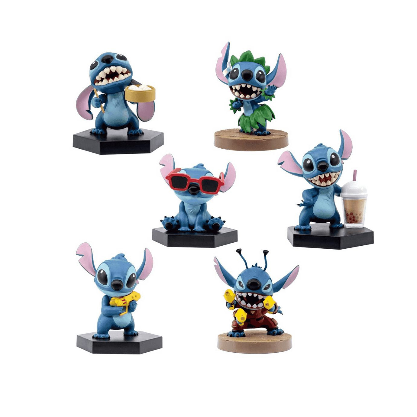 YuMe Hero Box Blind Box Fun Series 2 - Lilo et Stitch - Display de figurines Stitch 8cm (12 unités)