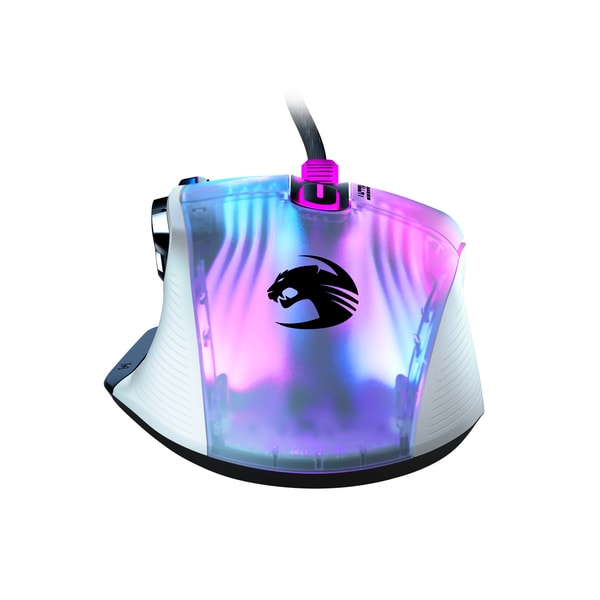 Roccat - Souris de jeu ergonomique personnalisable de nouvelle génération Kone XP avec éclairage 3D Blanche - flash vidéo