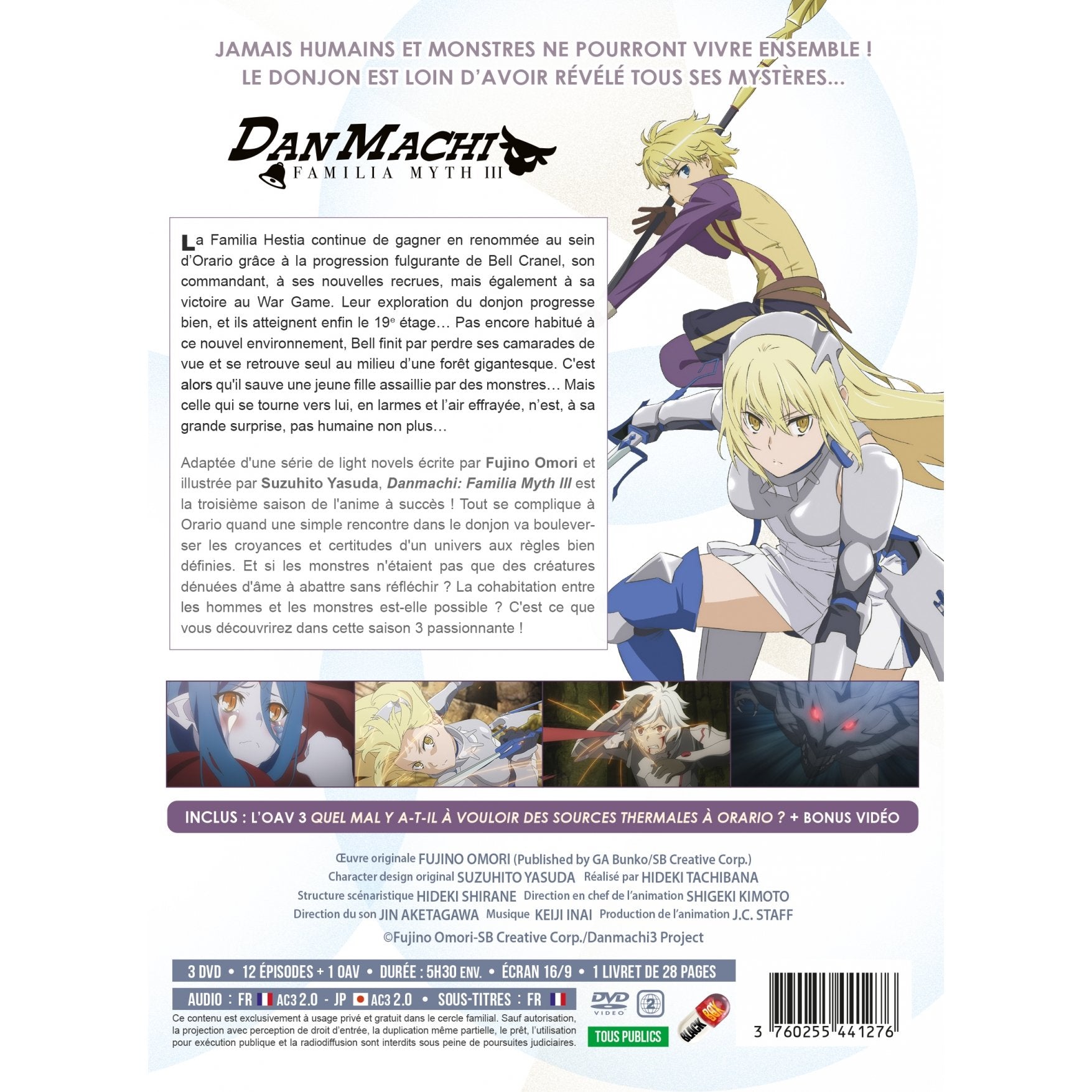 DanMachi : Familia Myth - Saison 3 - Edition Collector - Coffret DVD
