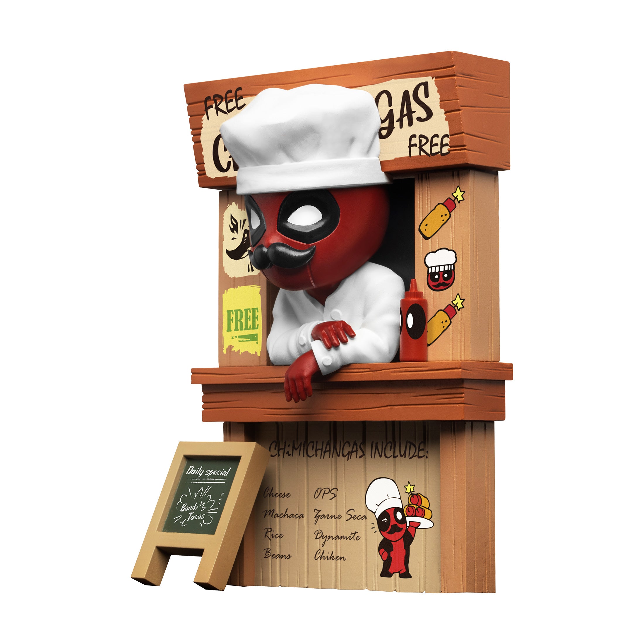 YuMe Hero Box Action Series - Display blind box de figurines Deadpool 8cm (12 unités)