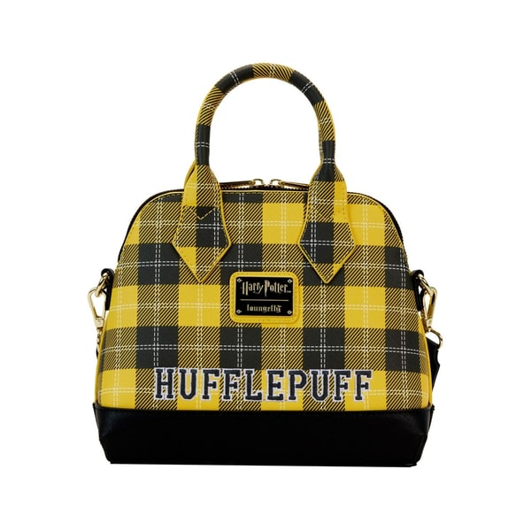 Loungefly: Wizarding World - Harry Potter - Hufflepuff "Varsity" Plaid Crossbody Bag - flash vidéo