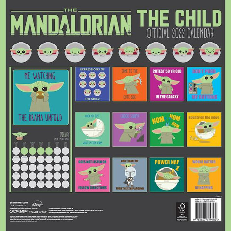 Star Wars - The Mandalorian "The Child" Calendrier 2022
