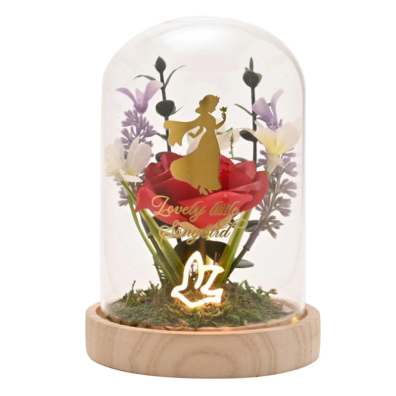 Disney - Blanche-Neige et les Sept Nains - Cloche Florale avec Lumière Néon "Blanche-Neige"