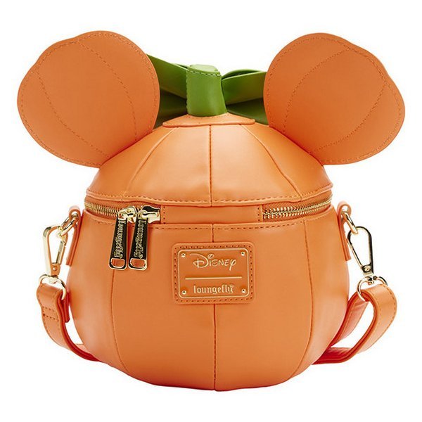Loungefly: Disney - Minnie Mouse - Glow Face Pumpkin Minnie Figural Crossbody Bag - flash vidéo