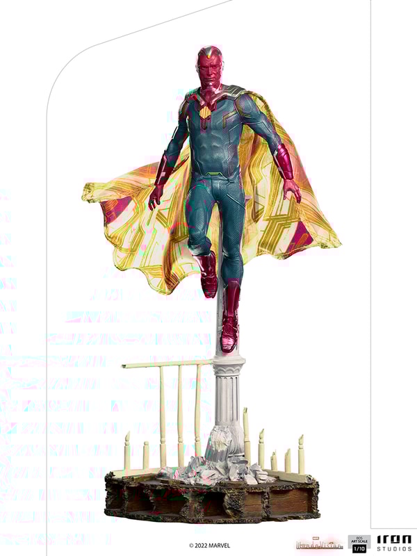 Iron Studios - BDS Arts Scale 1/10 - Marvel - WandaVision - Vision Statue 32cm - flash vidéo