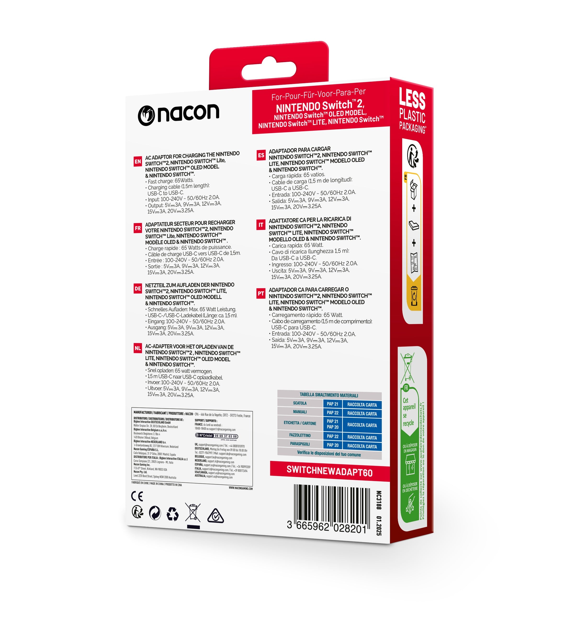 Adaptateur secteur pour Nintendo Switch 2