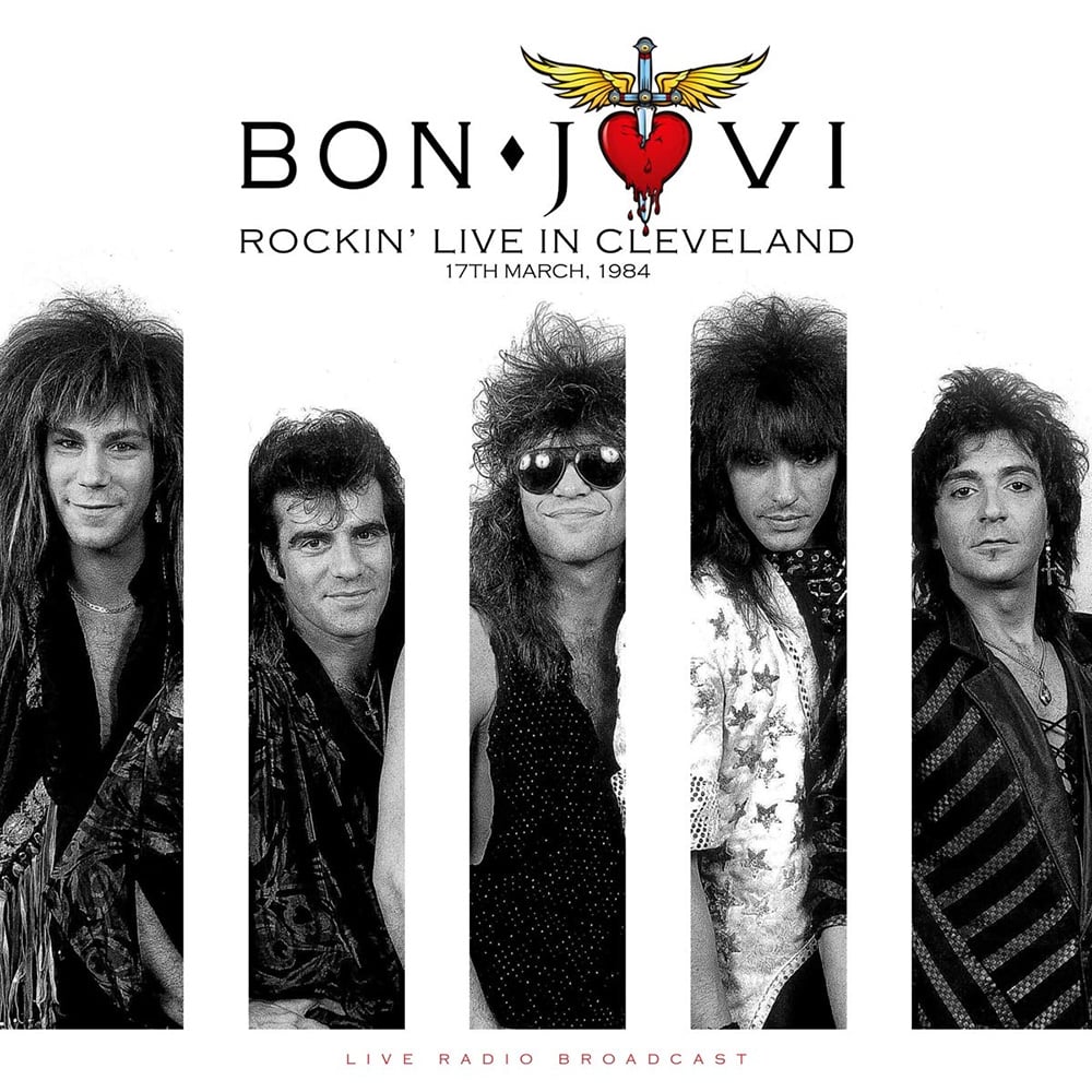 BON JOVI ROCKIN LIVE IN CLEVELAND ON 17TH MARCH 1984 - VINYLS - flash vidéo