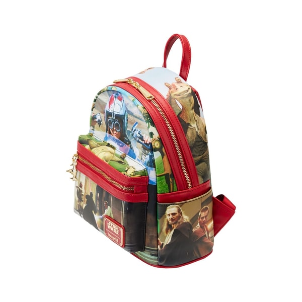 Loungefly: Lucasfilm - Star Wars - Scenes Phantom Menace Mini Backpack - flash vidéo