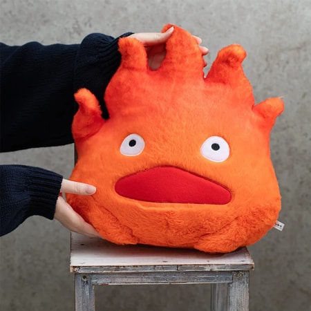 Ghibli - Le Château ambulant - Peluche Calcifer Géante - flash vidéo