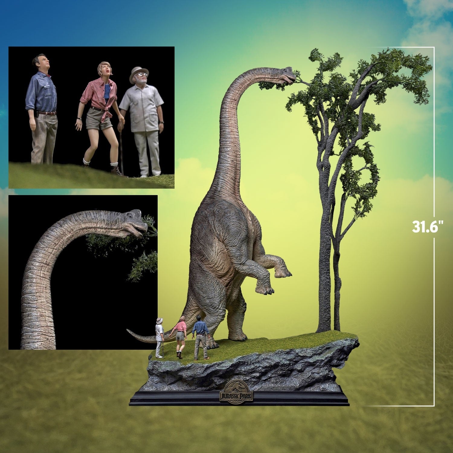Iron Studios - Demi Art Scale 1/20 - Jurassic Park - "Welcome to Jurassic Park" Special Edition Statue 80cm