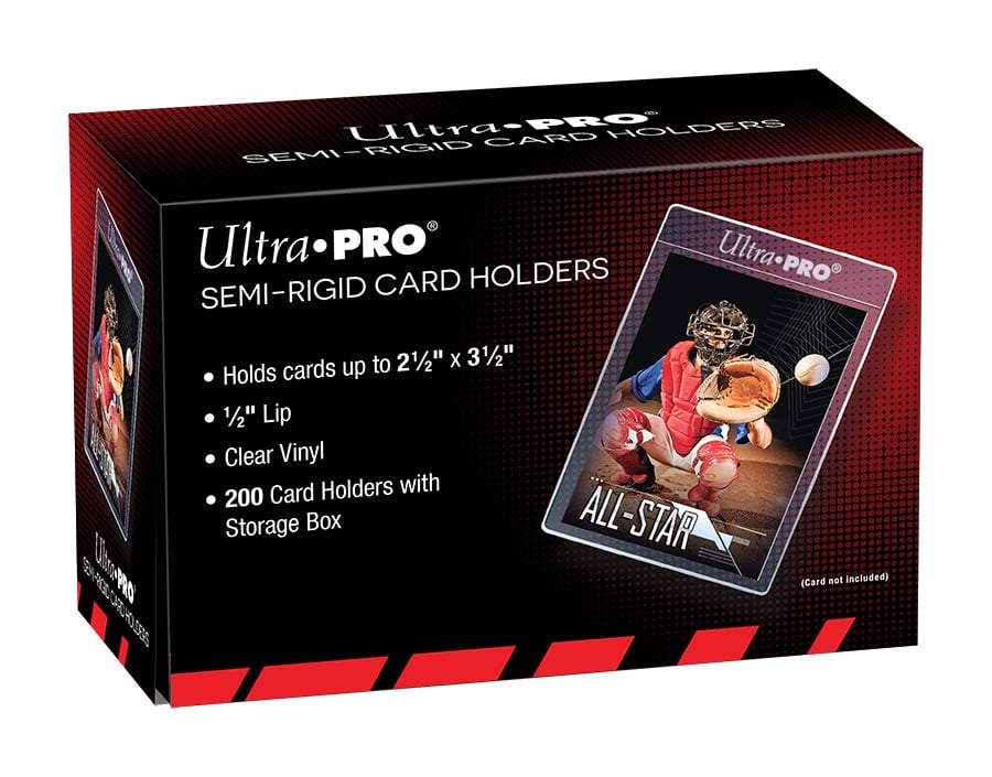 Ultra Pro - Porte-cartes cartes standard semi-rigides à lèvre 1/2" (200ct) - flash vidéo
