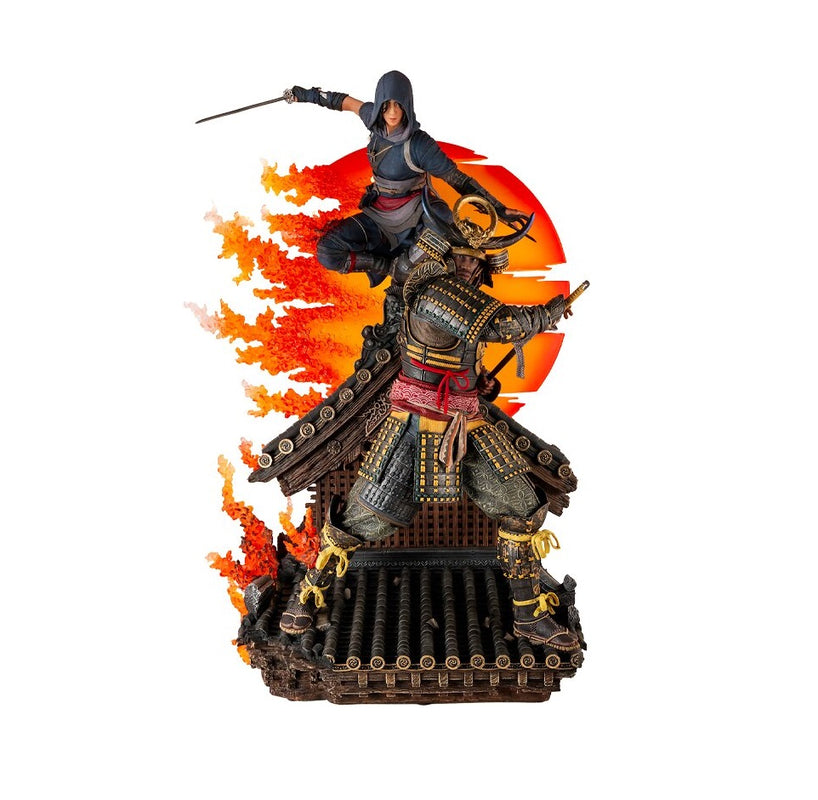 PureArts - 1:4 Scale Statues - Assassin's Creed - Animus Naoe et Yasuke Statue 79cm