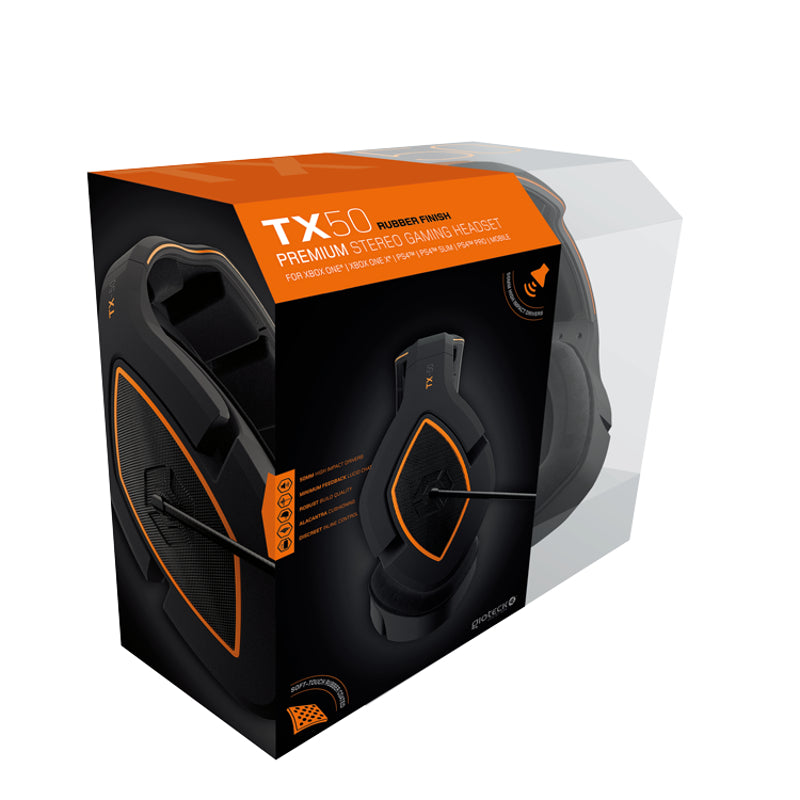 Gioteck - Casque de jeu stéréo Premium TX50 pour PS5, PS4, Xbox Series, Xbox One et Mobile